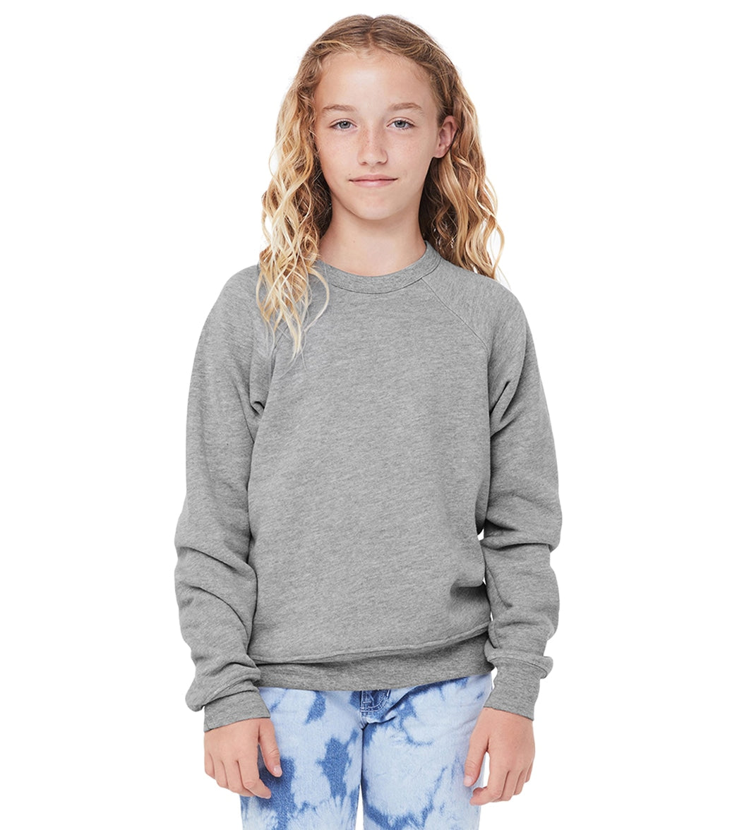 Bella + Canvas Youth Sponge Fleece Raglan Sweatshirt
