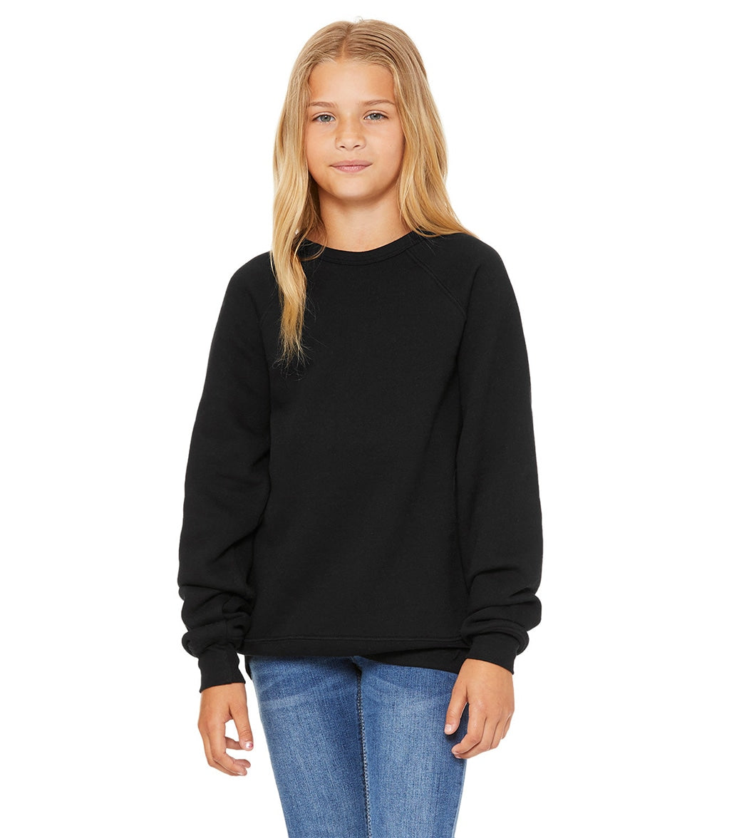 Bella + Canvas Youth Sponge Fleece Raglan Sweatshirt