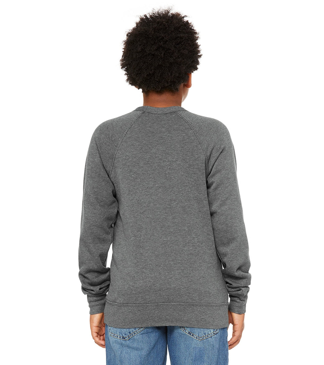 Bella + Canvas Youth Sponge Fleece Raglan Sweatshirt