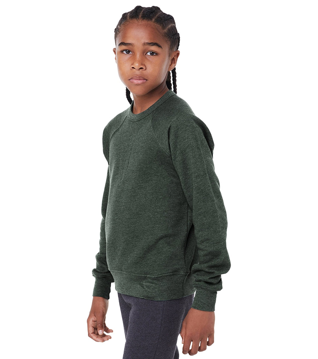 Bella + Canvas Youth Sponge Fleece Raglan Sweatshirt