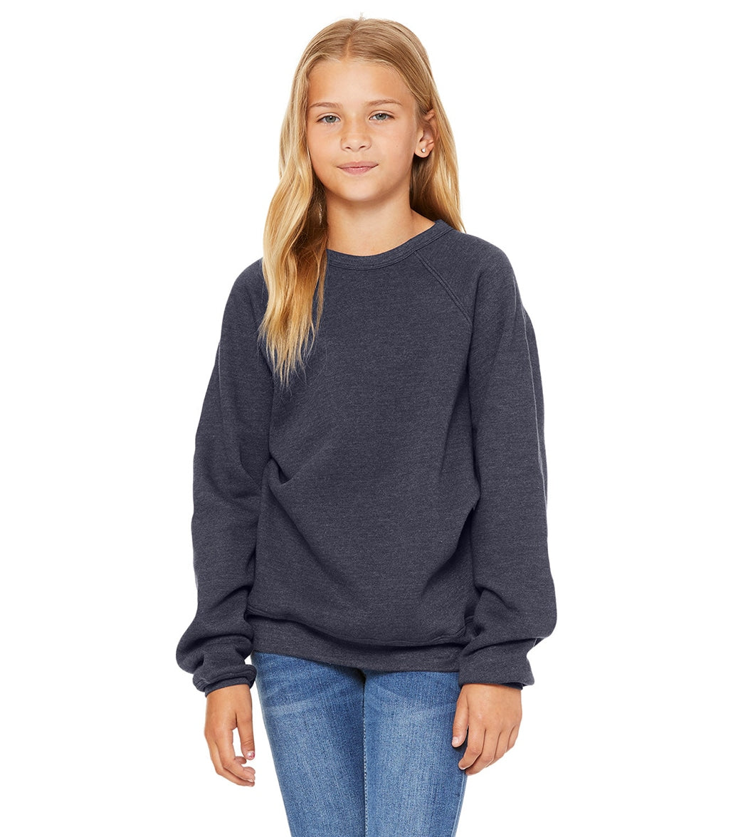 Bella + Canvas Youth Sponge Fleece Raglan Sweatshirt