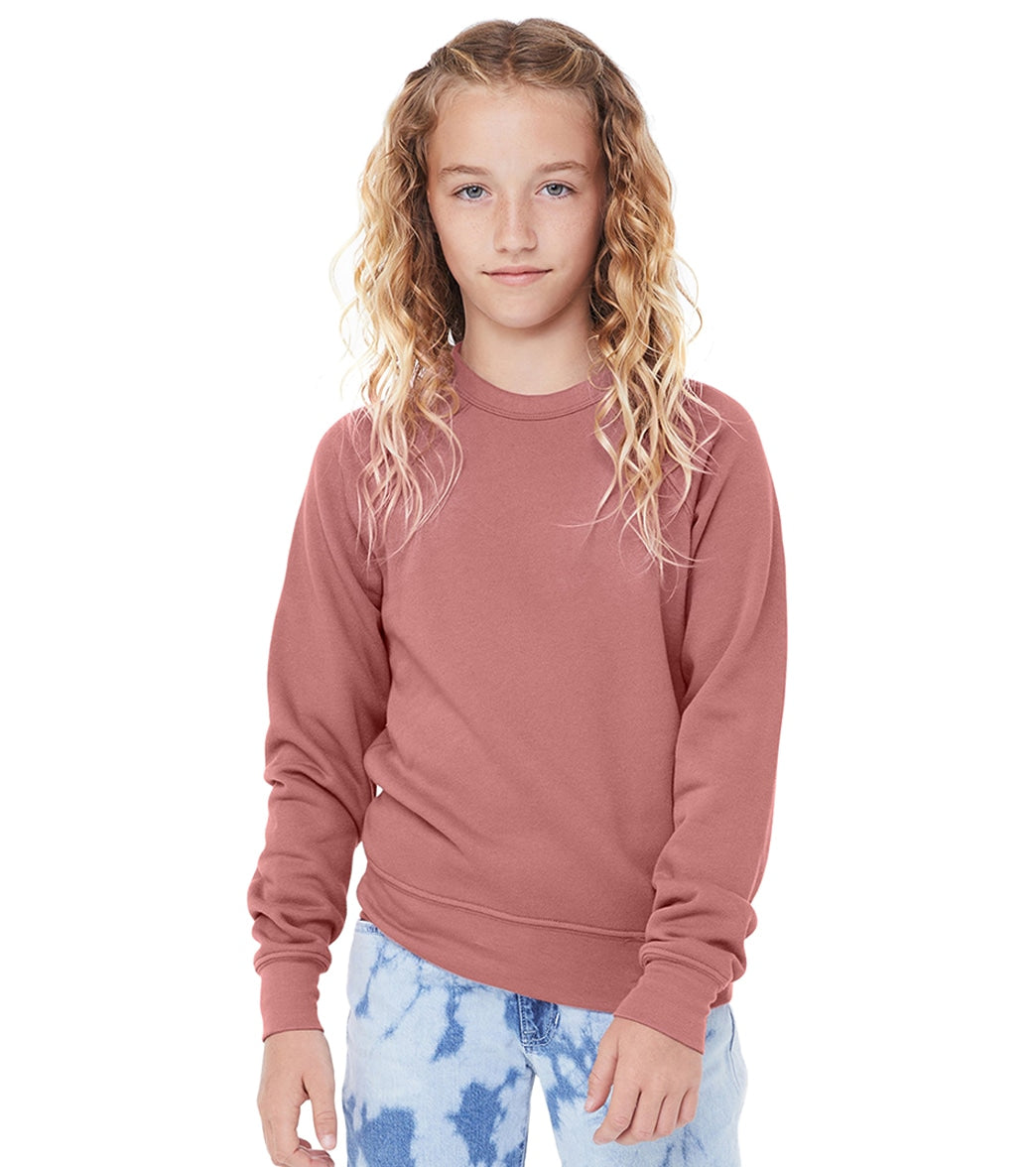 Bella + Canvas Youth Sponge Fleece Raglan Sweatshirt