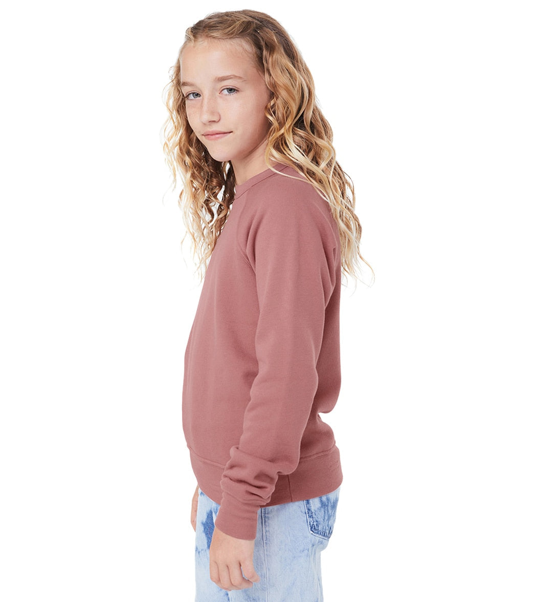 Bella + Canvas Youth Sponge Fleece Raglan Sweatshirt