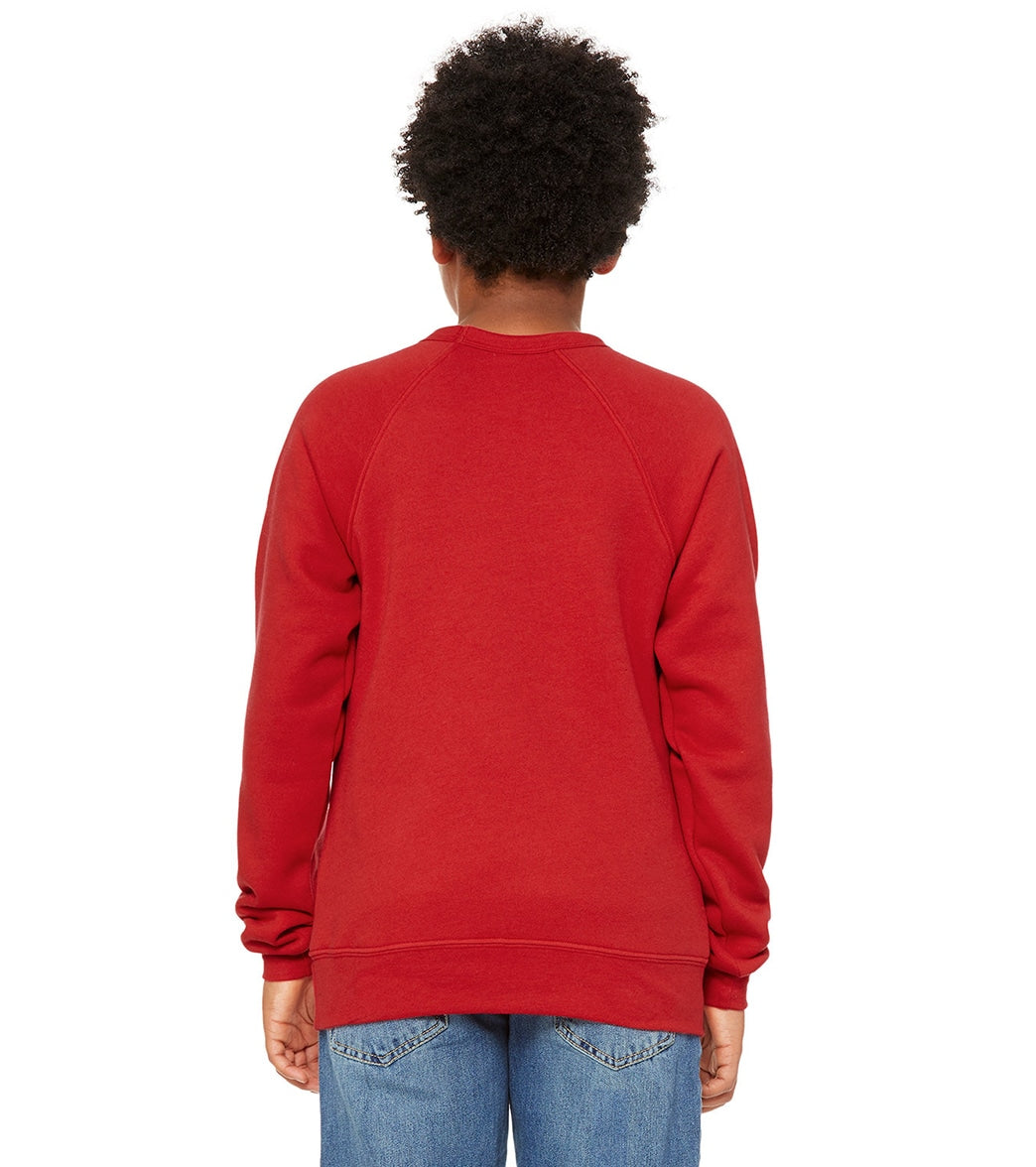 Bella + Canvas Youth Sponge Fleece Raglan Sweatshirt