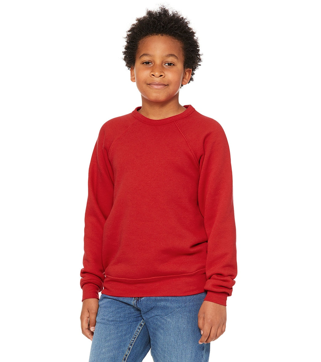 Bella + Canvas Youth Sponge Fleece Raglan Sweatshirt