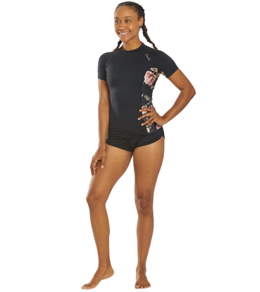 O'Neill Women's Side Print Short Sleeve Rash Guard