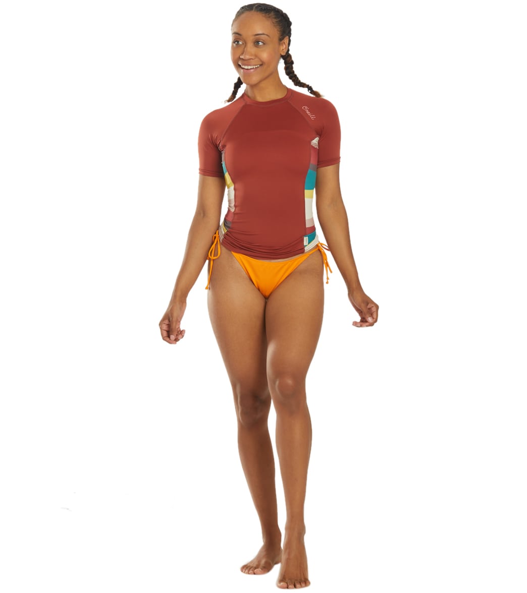 O'Neill Women's Side Print Short Sleeve Rash Guard
