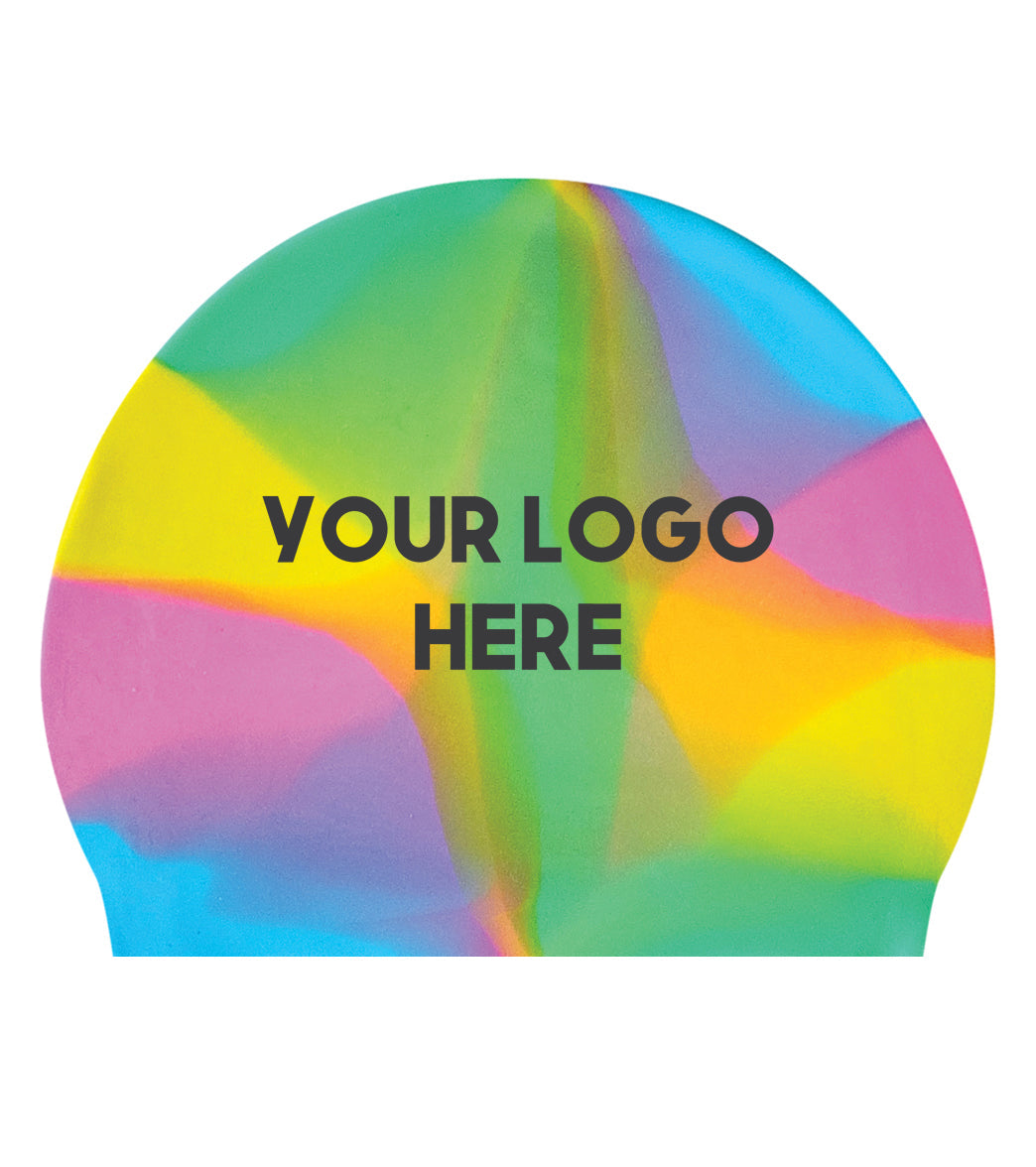 Custom Multicolor Silicone Swim Caps