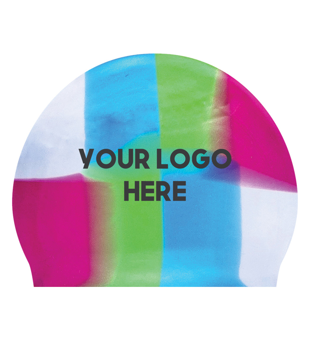 Custom Multicolor Silicone Swim Caps