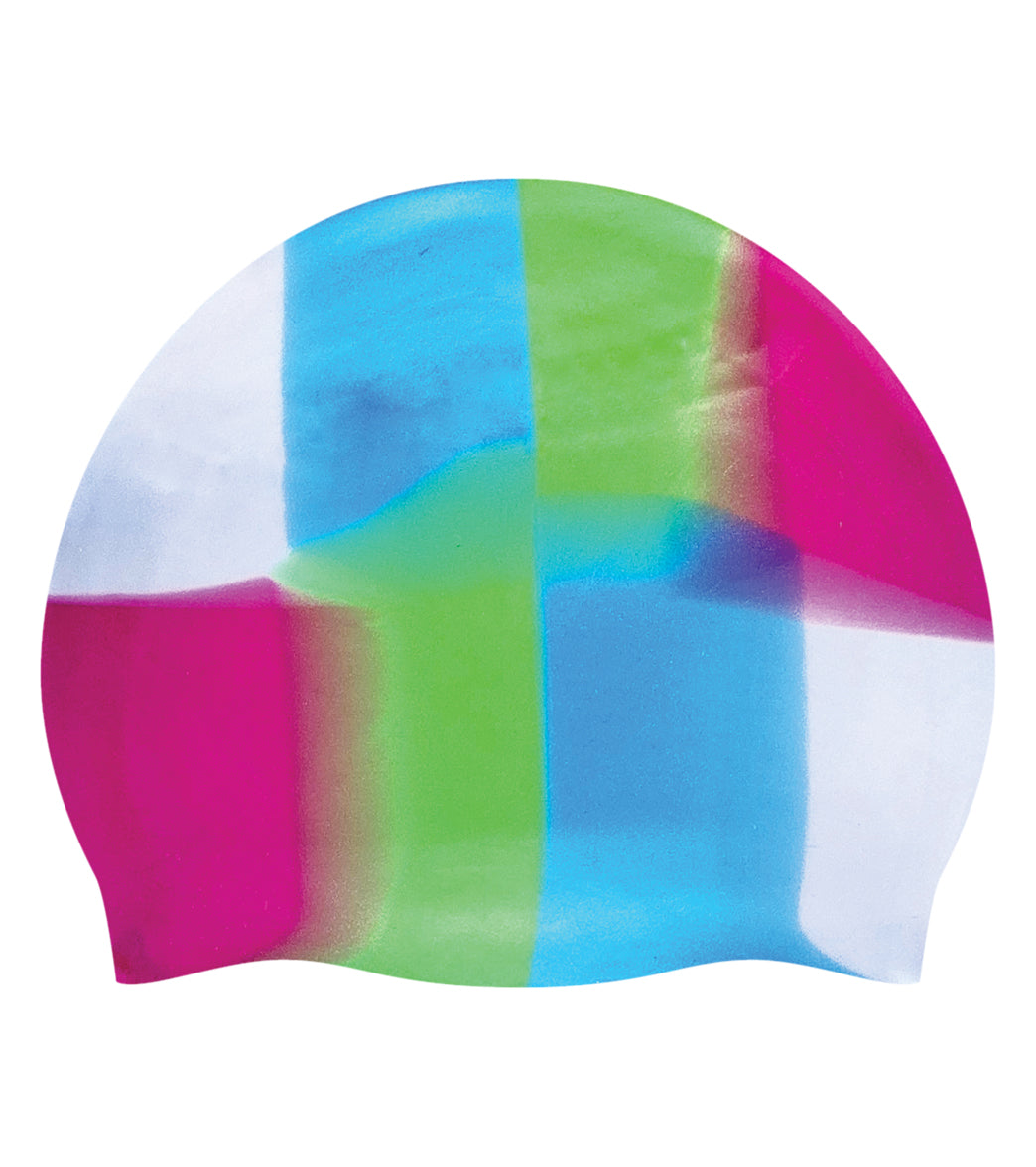 Custom Multicolor Silicone Swim Caps