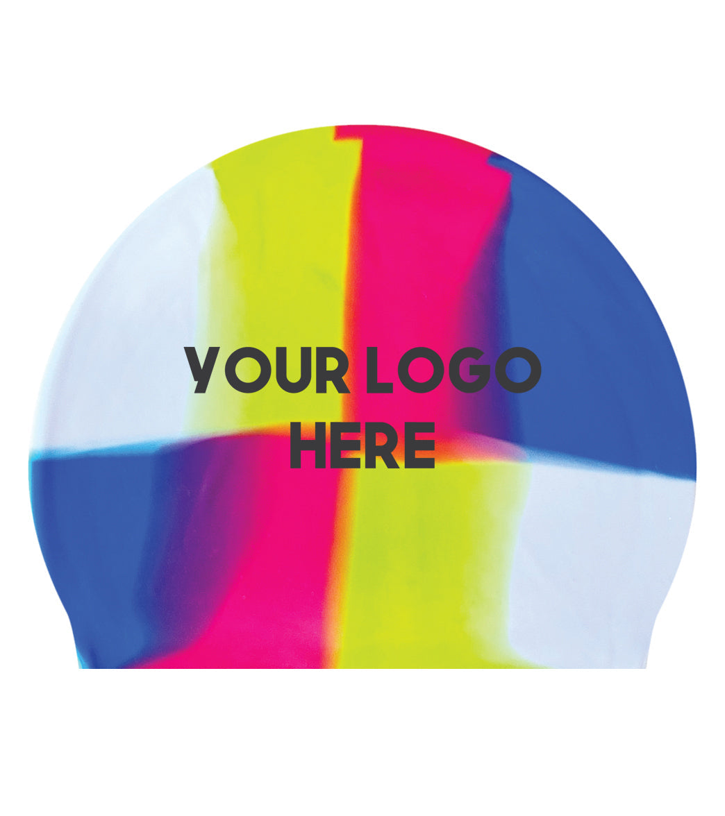 Custom Multicolor Silicone Swim Caps