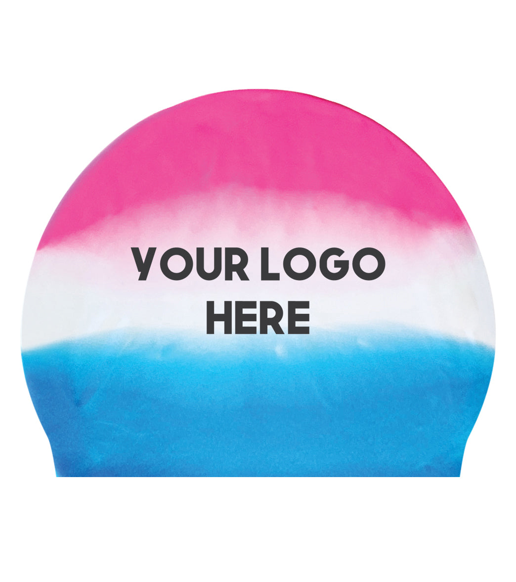 Custom Multicolor Silicone Swim Caps