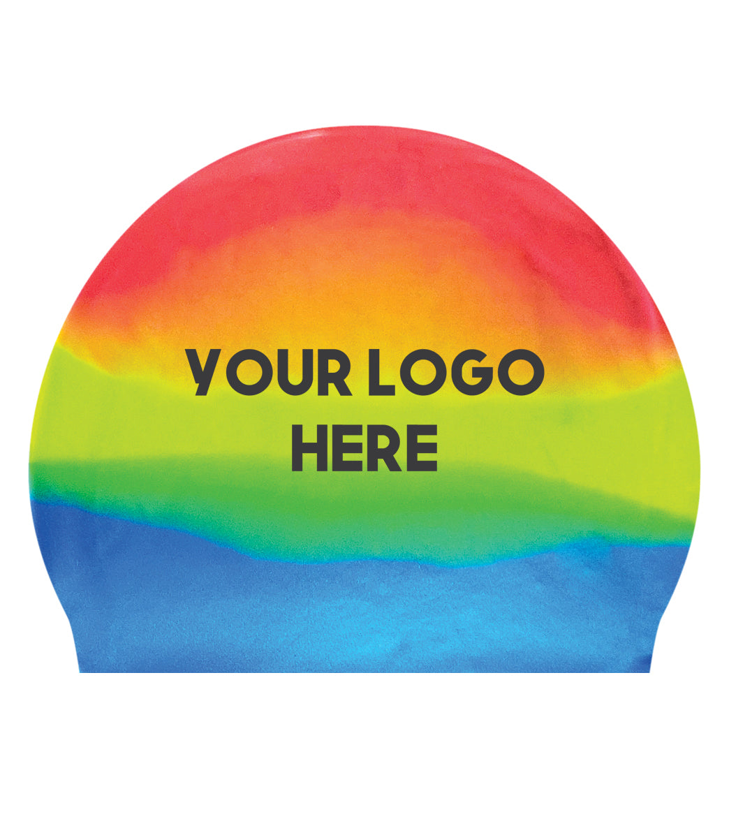 Custom Multicolor Silicone Swim Caps