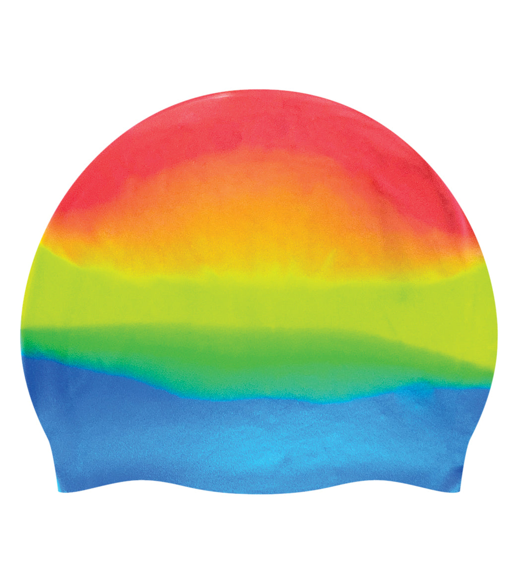 Custom Multicolor Silicone Swim Caps