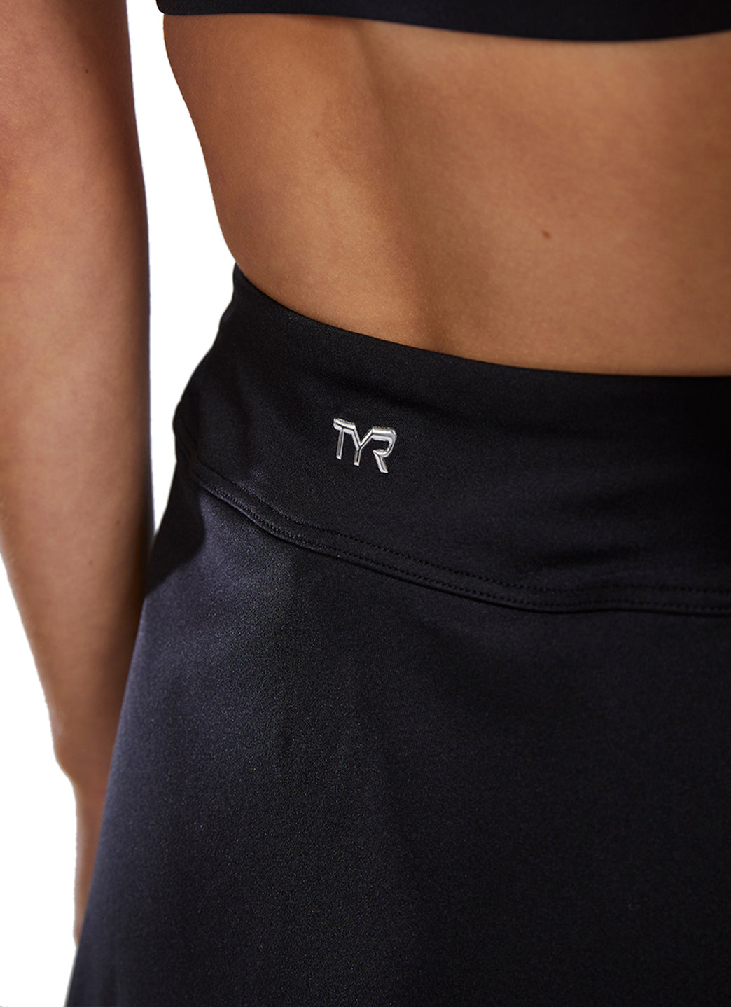 TYR Women's Solid High Wasited Swim Skort