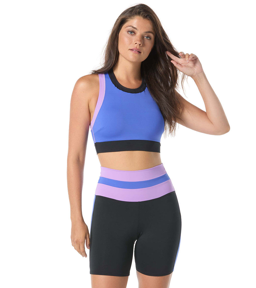 Beach House Women's Color Block Jersey Paloma Beach Imagine High Waist Swim Short