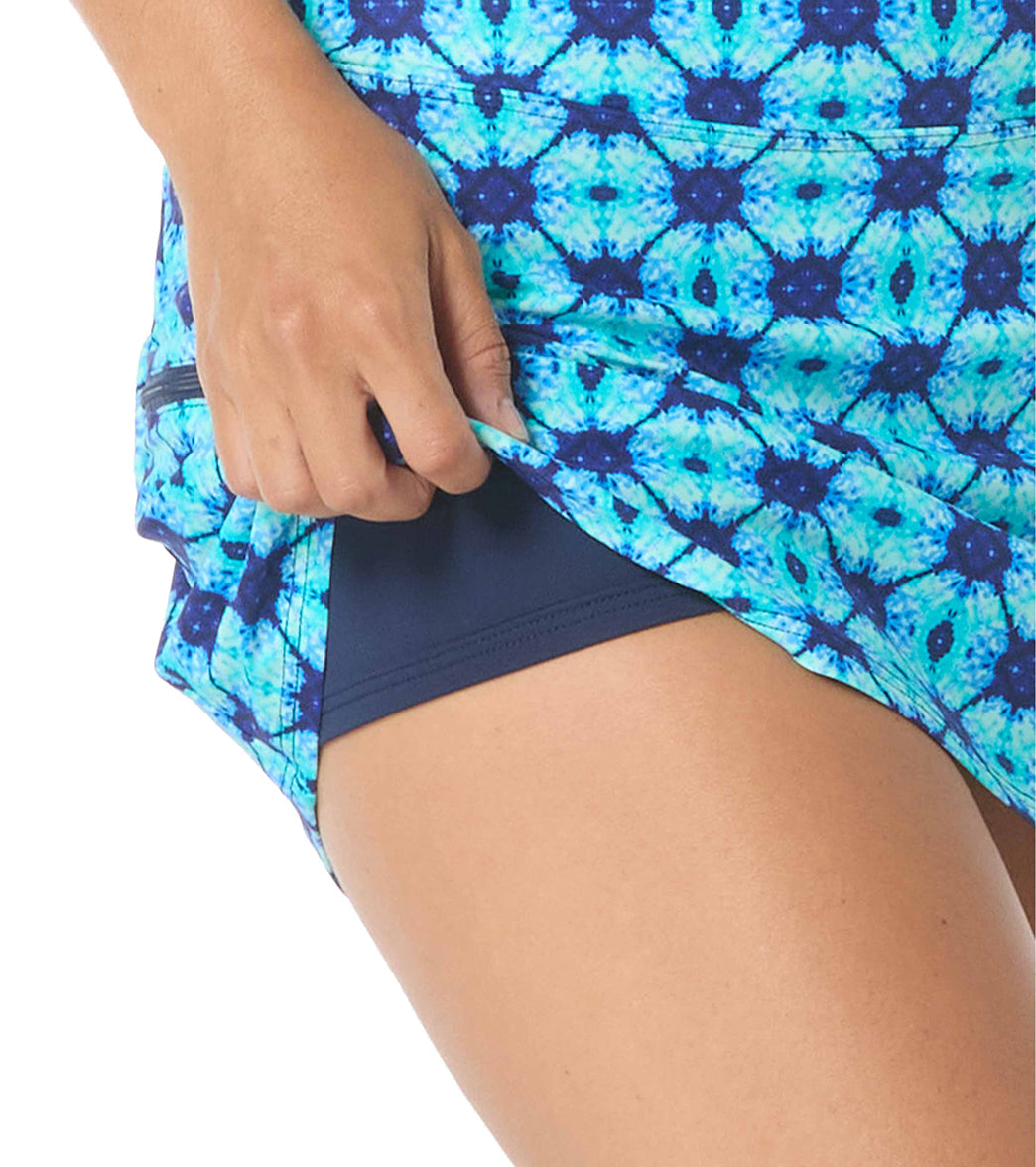 Beach House Women's Tropical Grid Emma Swim Skort