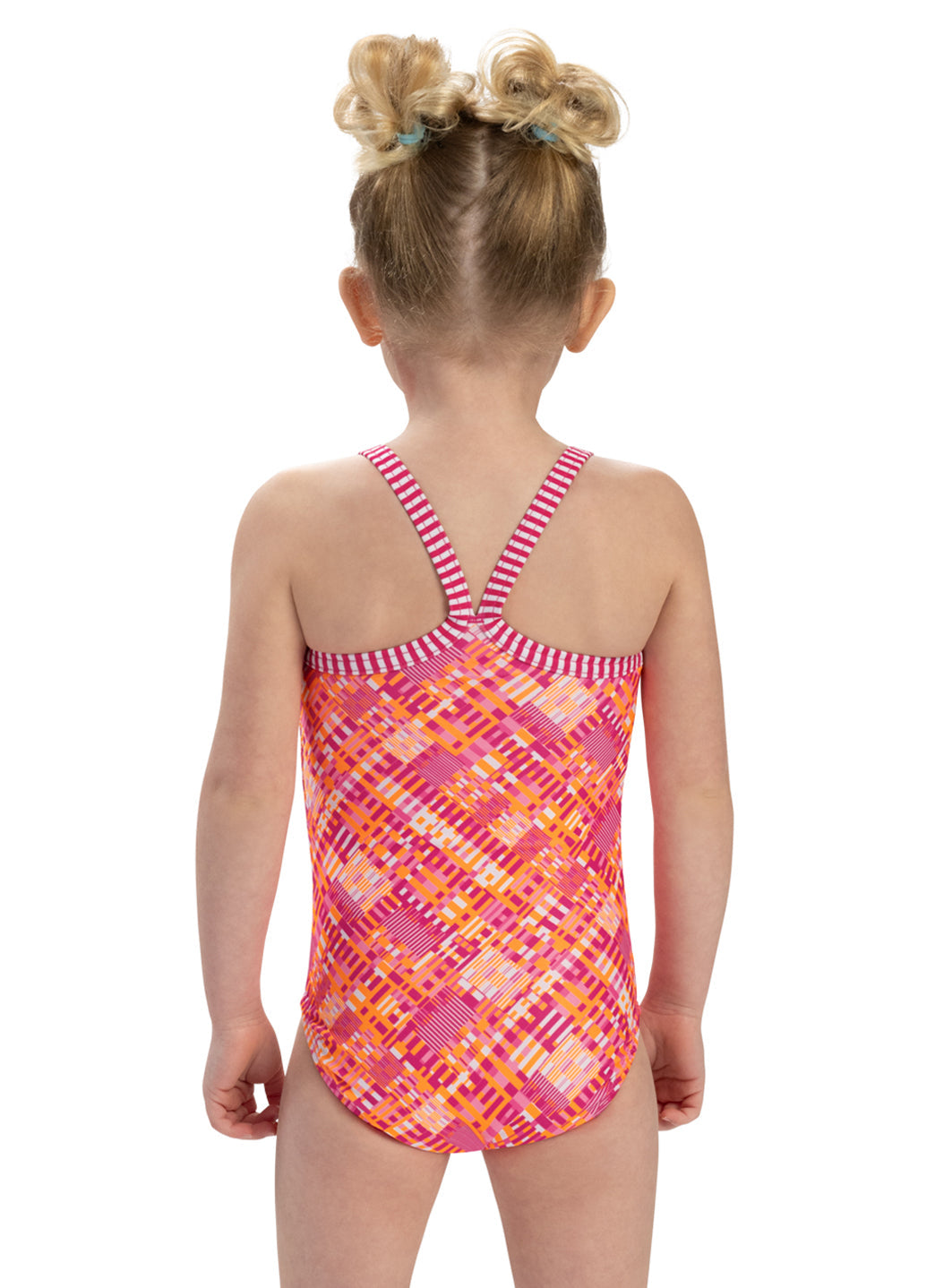 Dolfin Girls' Alphabet Printed One Piece Swimsuit (Toddler, Little Kid)