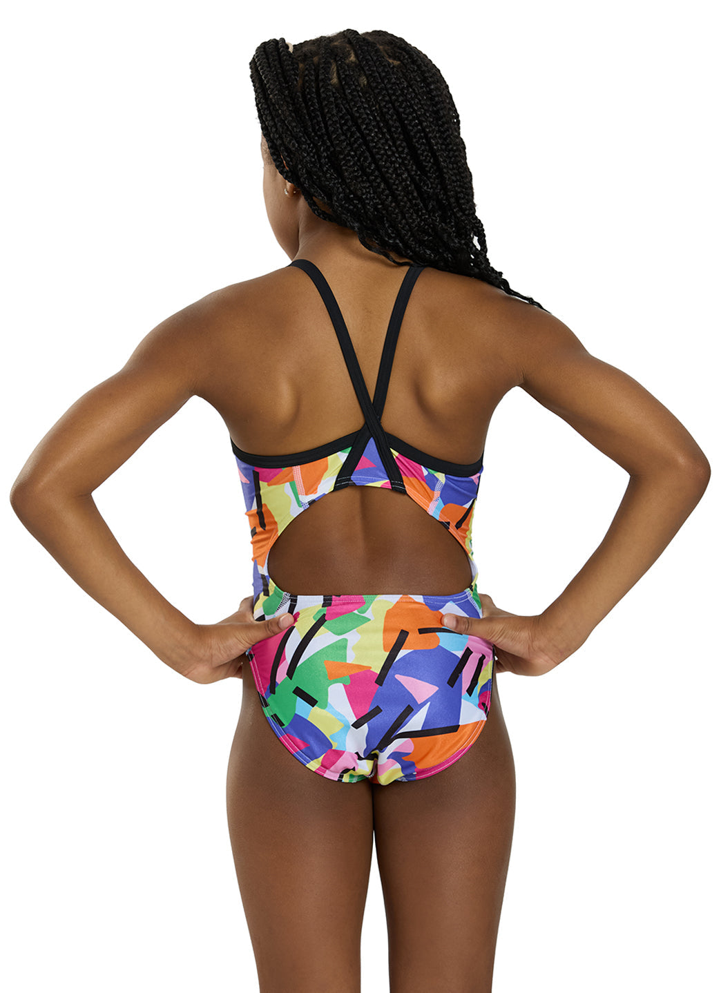 Sporti HydroLast Electric Pop Thin Strap One Piece Swimsuit  (22-40)