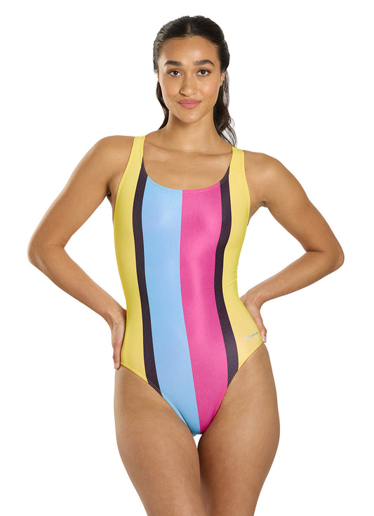 Sporti HydroLast Turbo Splash Wide Strap One Piece Swimsuit (26-40)
