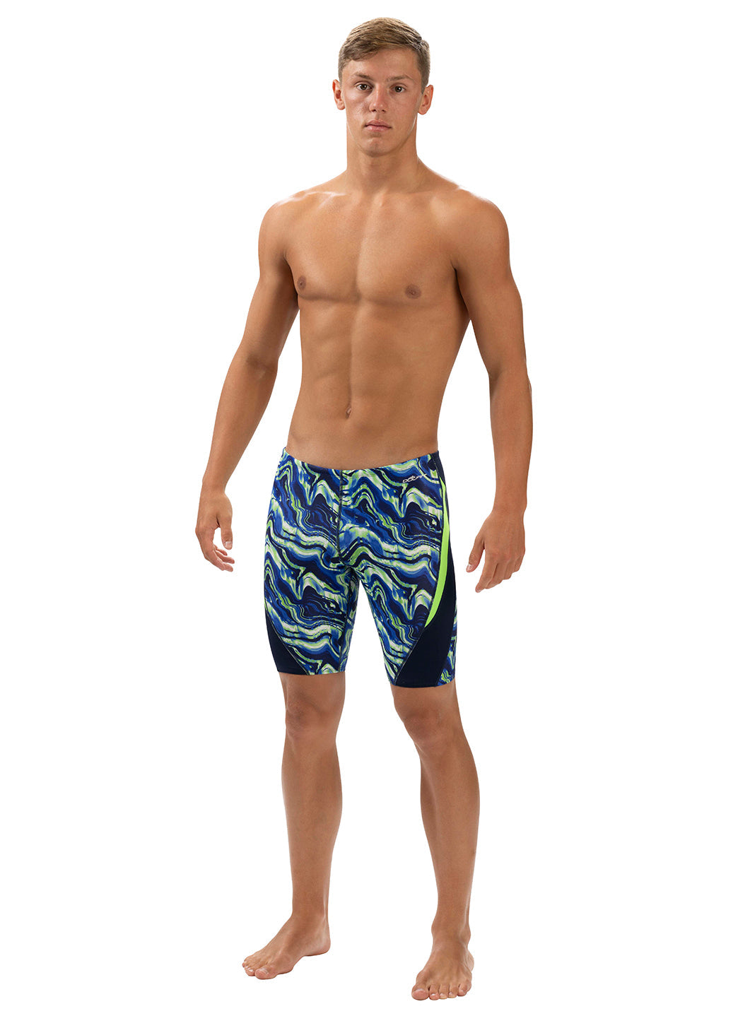 Dolfin Men's Blaze Color Block Jammer Swimsuit