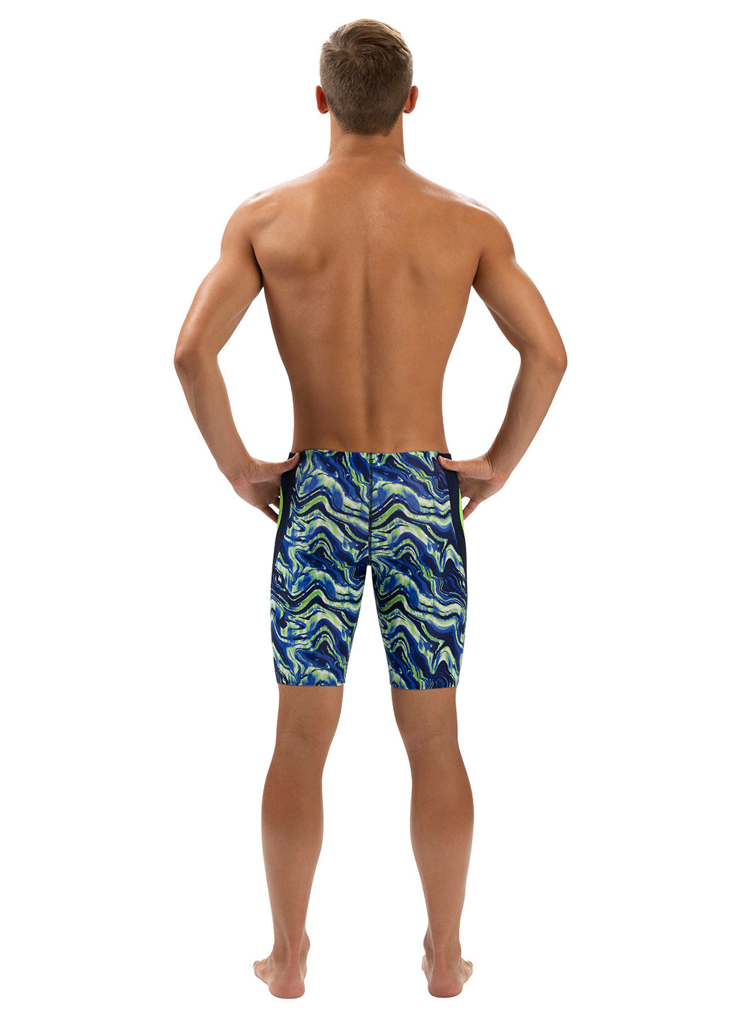 Dolfin Men's Blaze Color Block Jammer Swimsuit