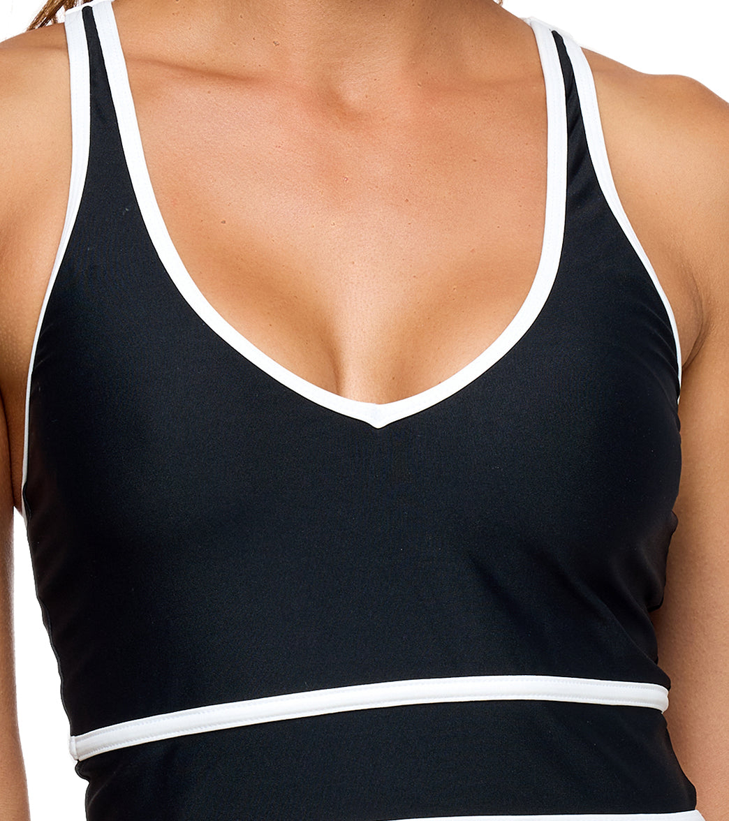 Next by Athena Women's Kinetic On The Run V-Neck Bikini Top