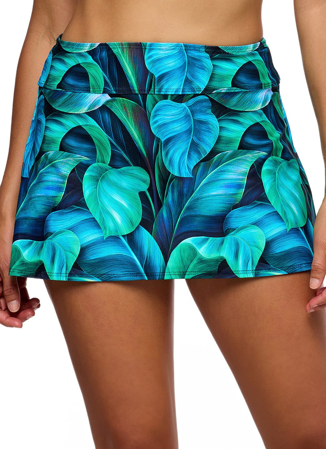 Next by Athena Courtside Curacao Palms Swim Skort