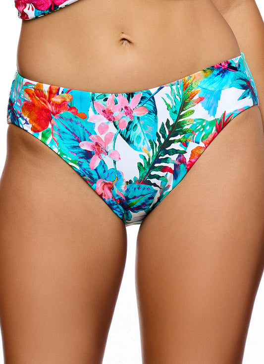 Next by Athena Women's Shoreside Botanik Midrise Retro Bikini Bottom