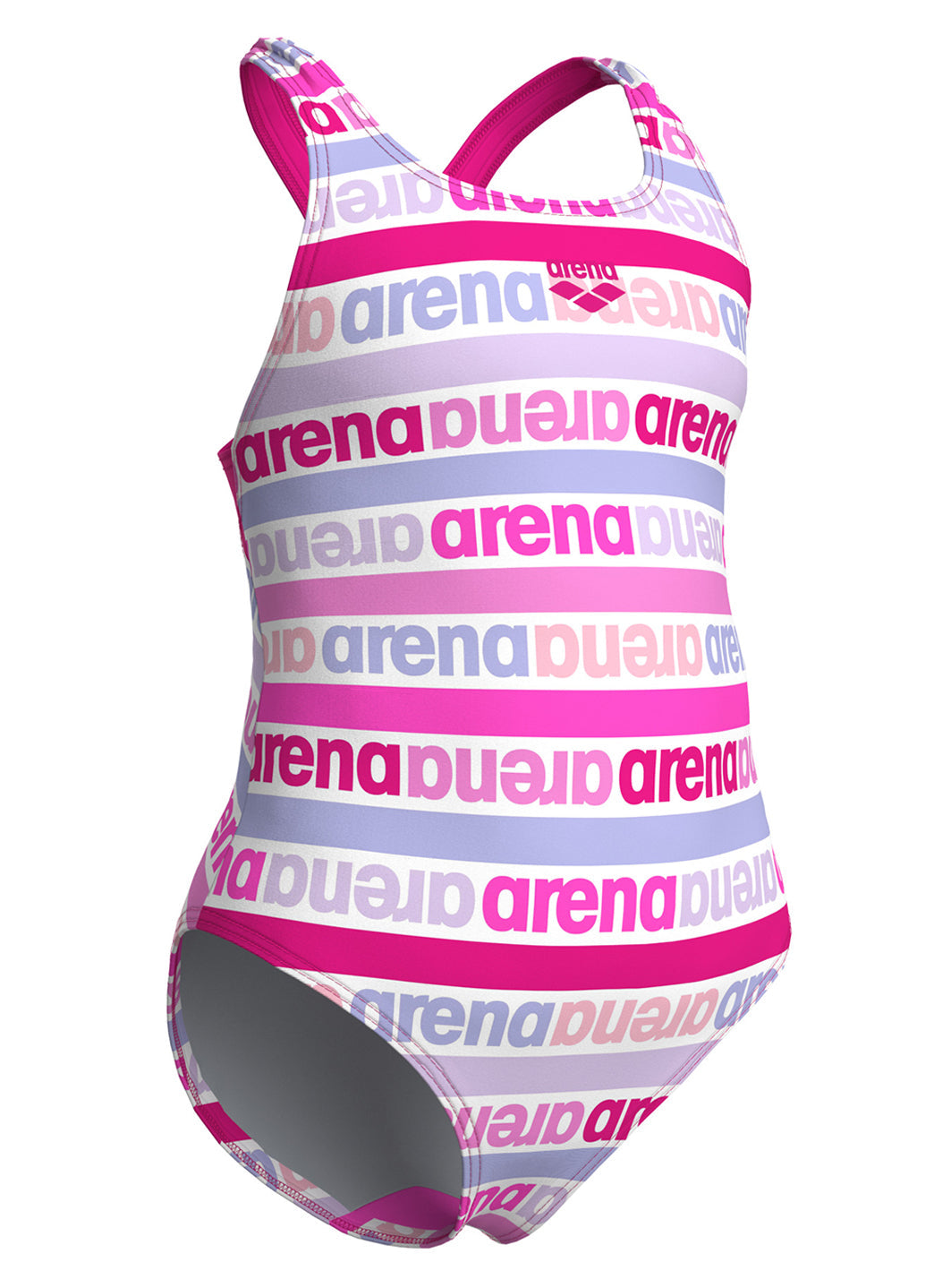 Arena Girls' Logo Friends Pro Back One Piece Swimsuit (Toddler, Little Kid)
