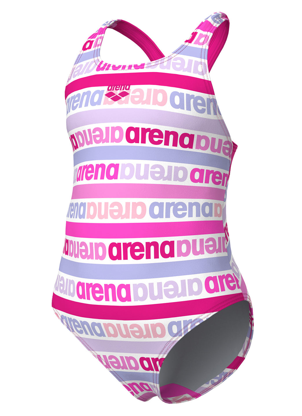 Arena Girls' Logo Friends Pro Back One Piece Swimsuit (Toddler, Little Kid)