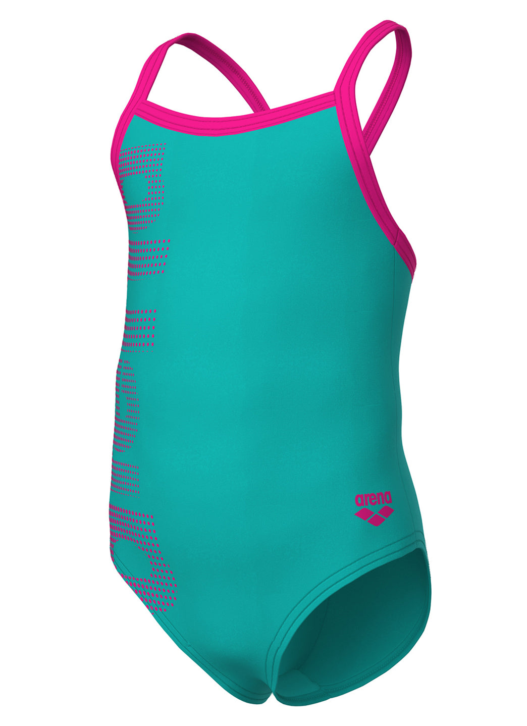 Arena Girls' Logo One Piece Swimsuit (Toddler, Little Kid)
