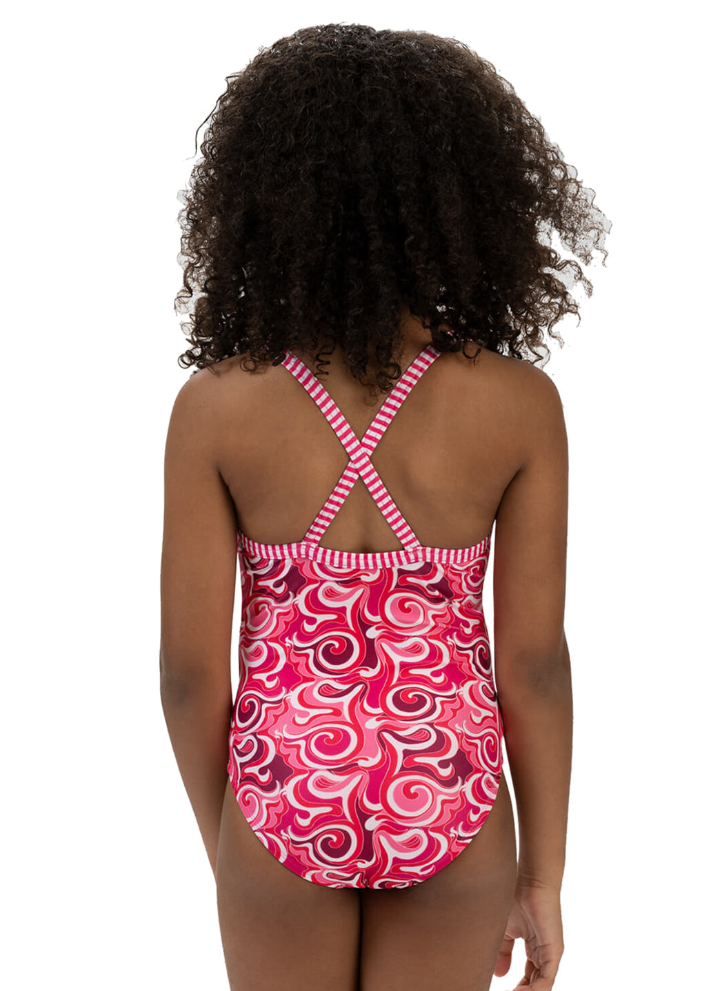 Dolfin Uglies Girls' Cascade Print One Piece Swimsuit (Big Kid)