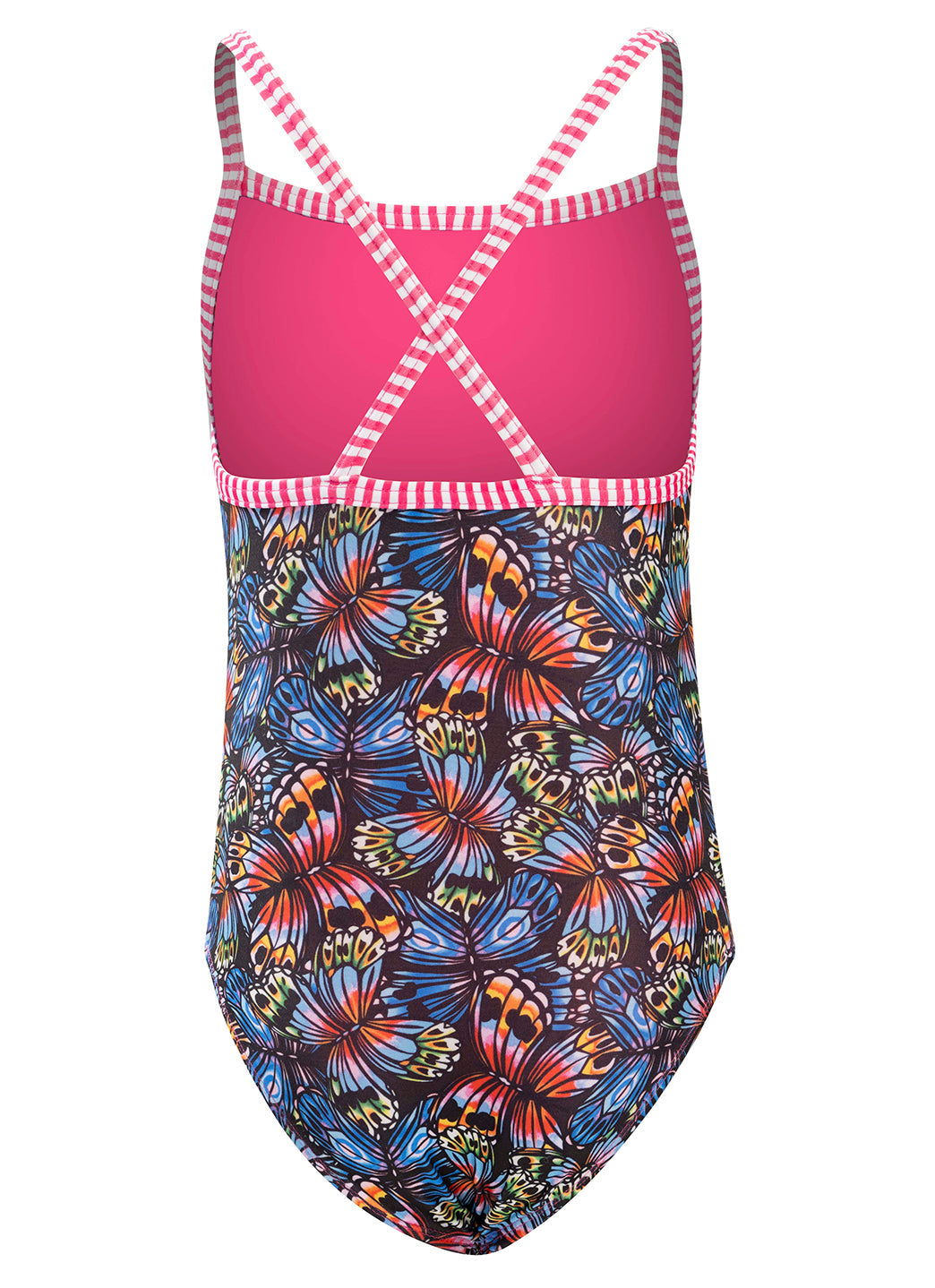 Dolfin Uglies Girls' Flutter By Print One Piece Swimsuit (Big Kid)