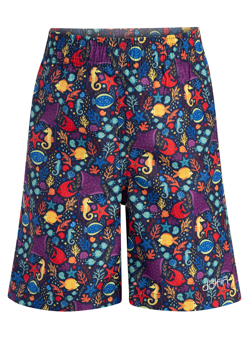 Dolfin Boys' Little Fish Print Swim Trunks (Toddler, Little Kid)