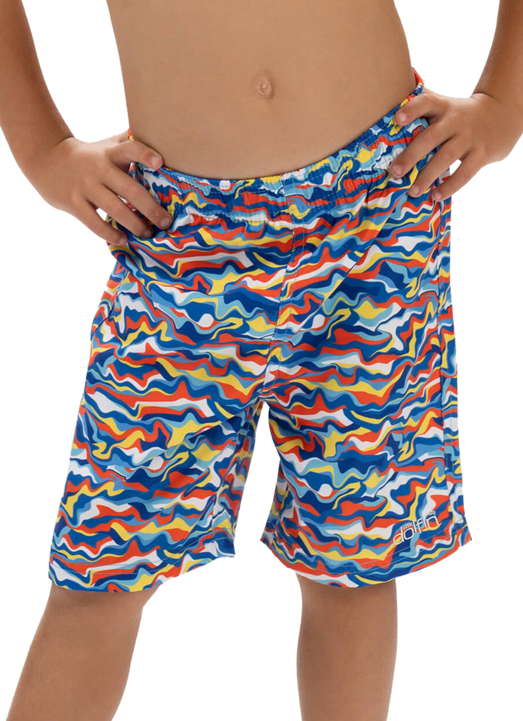 Dolfin Boys' Surfin Print Swim Trunks (Toddler, Little Kid)