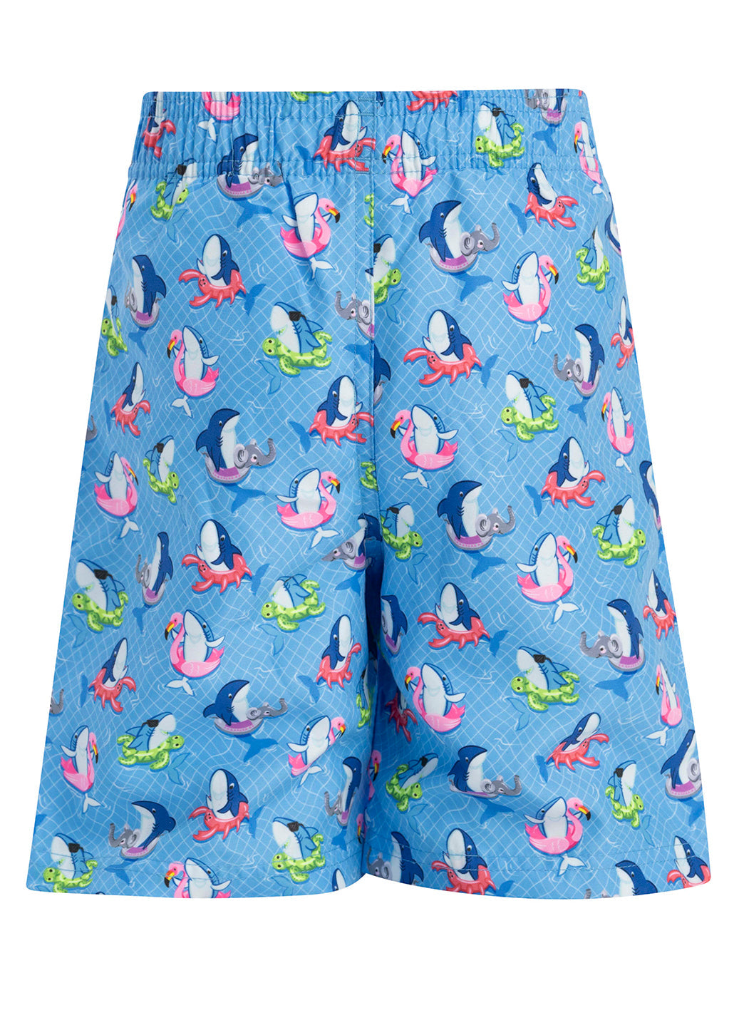 Dolfin Boys' Fin Floats Print Swim Trunks (Toddler, Little Kid)