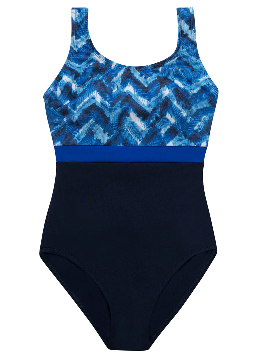 Dolfin Women's Aquashape Print Moderate Scoop Back One Piece Swimsuit
