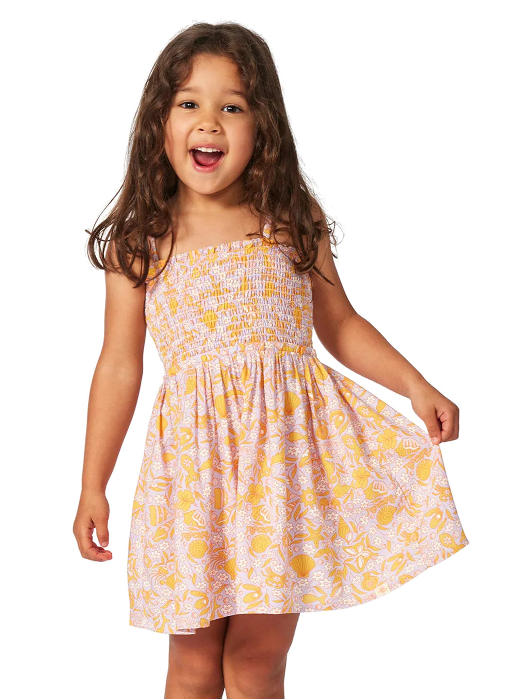 Rip Curl Girls' Rainbow Tide Woven Dress (Toddler, Little Kid)