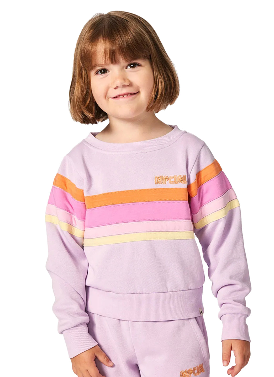 Rip Curl Girls' Surf Revival Crew Neck Sweatshirt (Toddler, Little Kid)