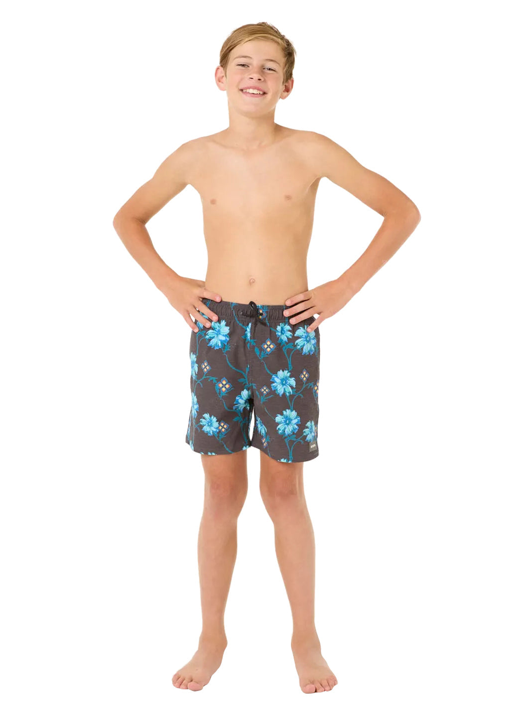 Rip Curl Boys' Surf Revival Floral Volley Shorts (Big Kid)