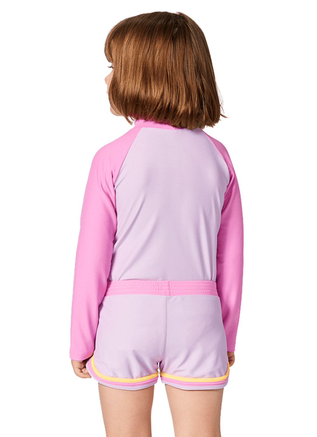 Rip Curl Girls' Rainbow Tide Long Sleeve Rash Guard (Toddler, Little Kid)