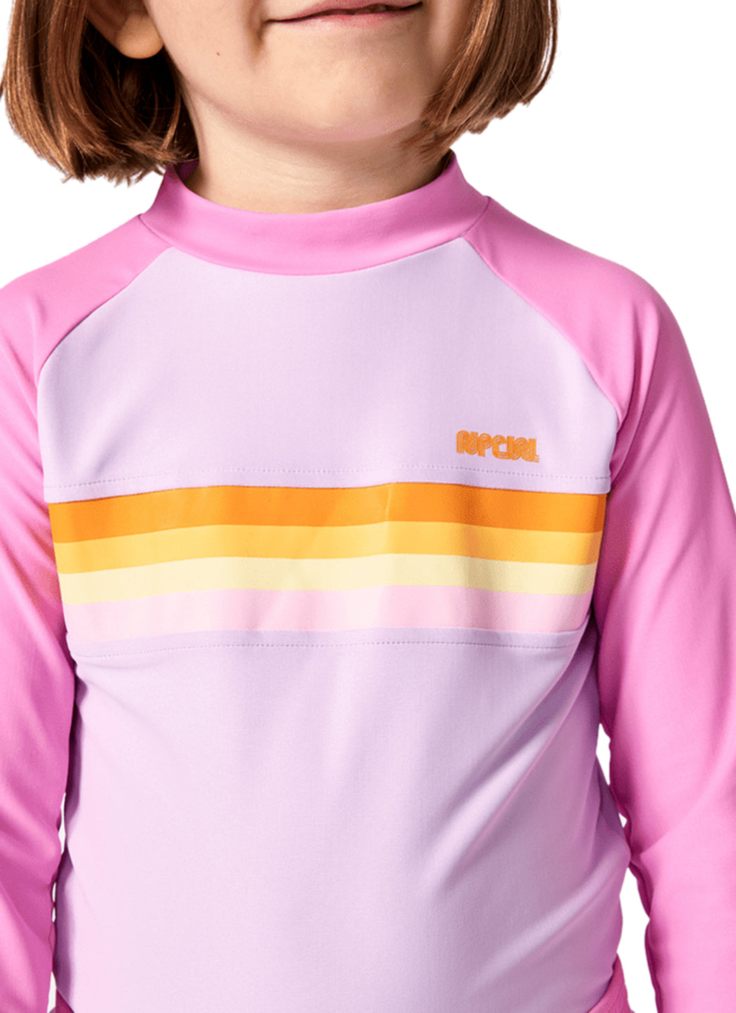 Rip Curl Girls' Rainbow Tide Long Sleeve Rash Guard (Toddler, Little Kid)