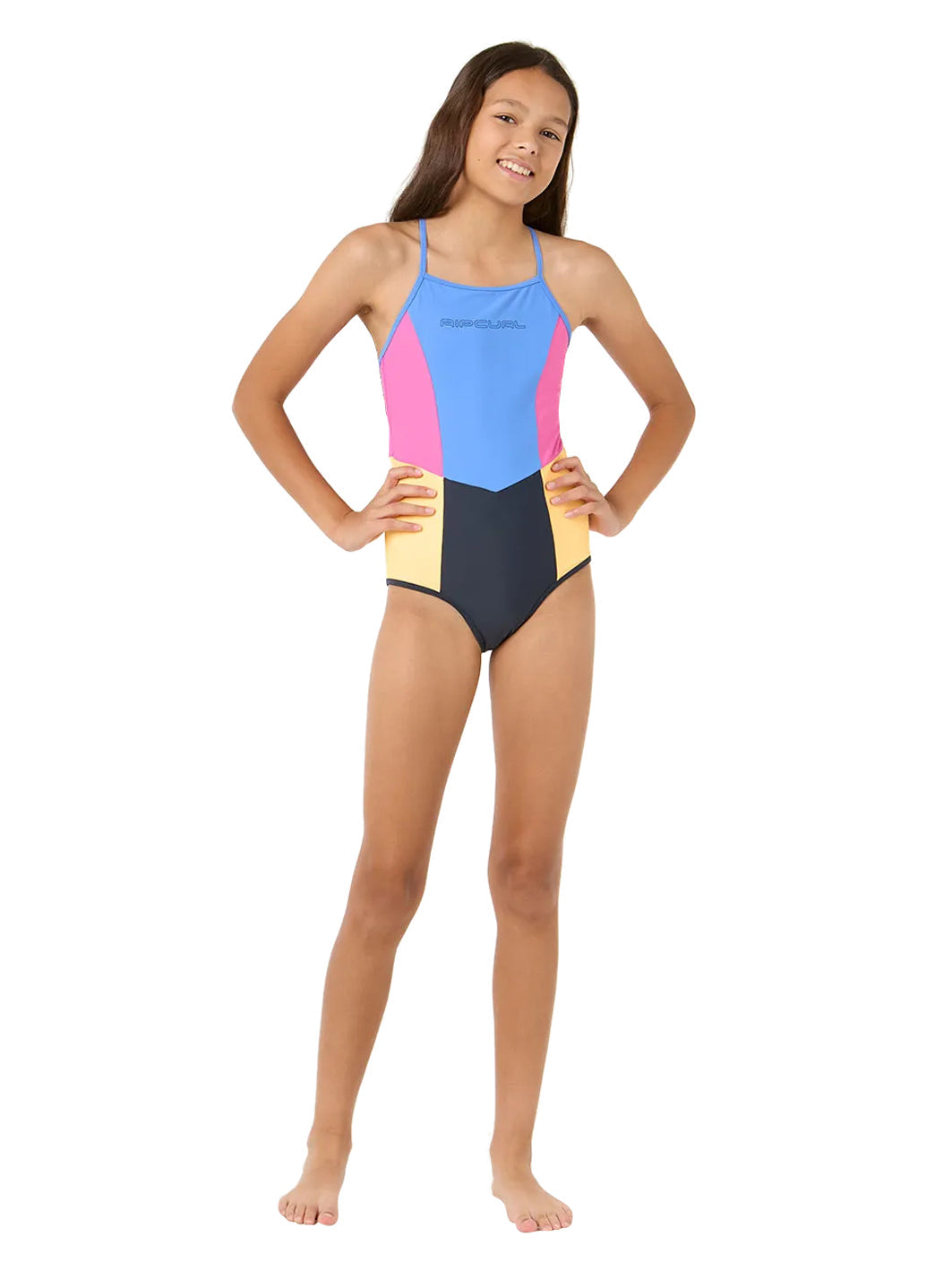 Rip Curl Girls' Block Party One Piece Swimsuit (Big Kid)