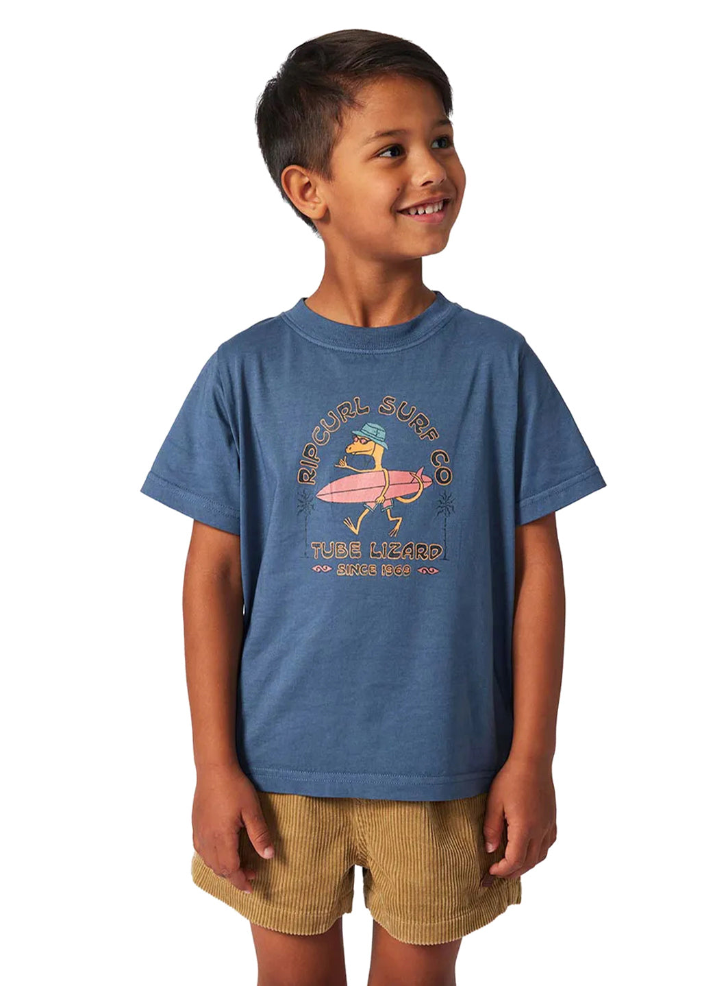 Rip Curl Boys' Grom Energy Lizard Short Sleeve Tee (Toddler, Little Kid)