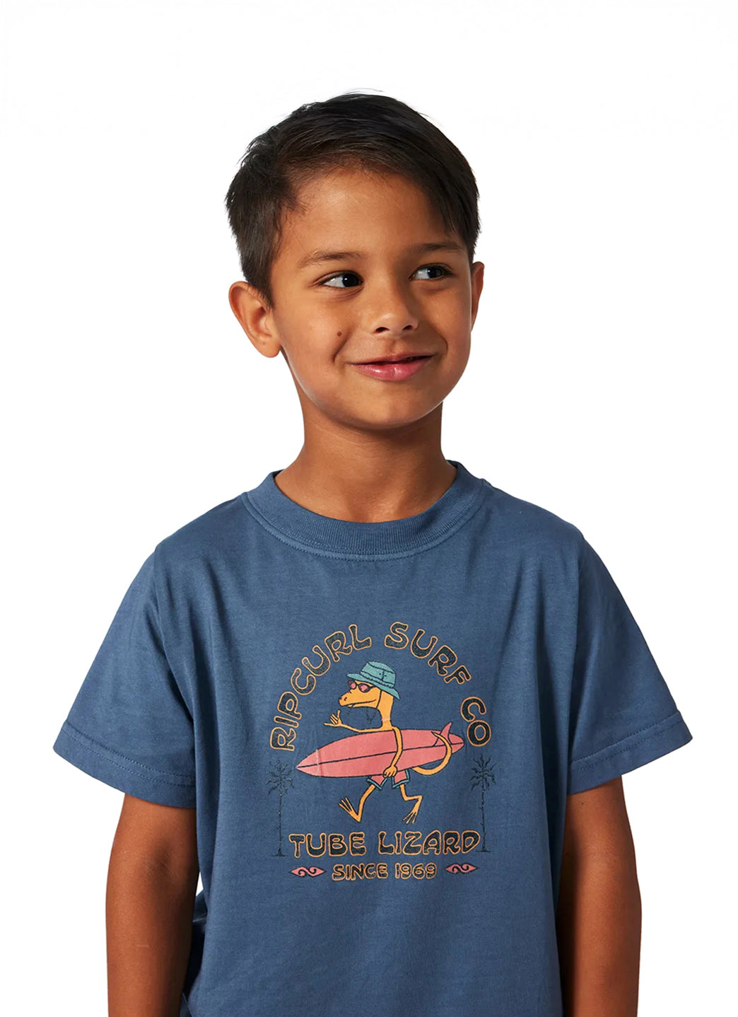 Rip Curl Boys' Grom Energy Lizard Short Sleeve Tee (Toddler, Little Kid)