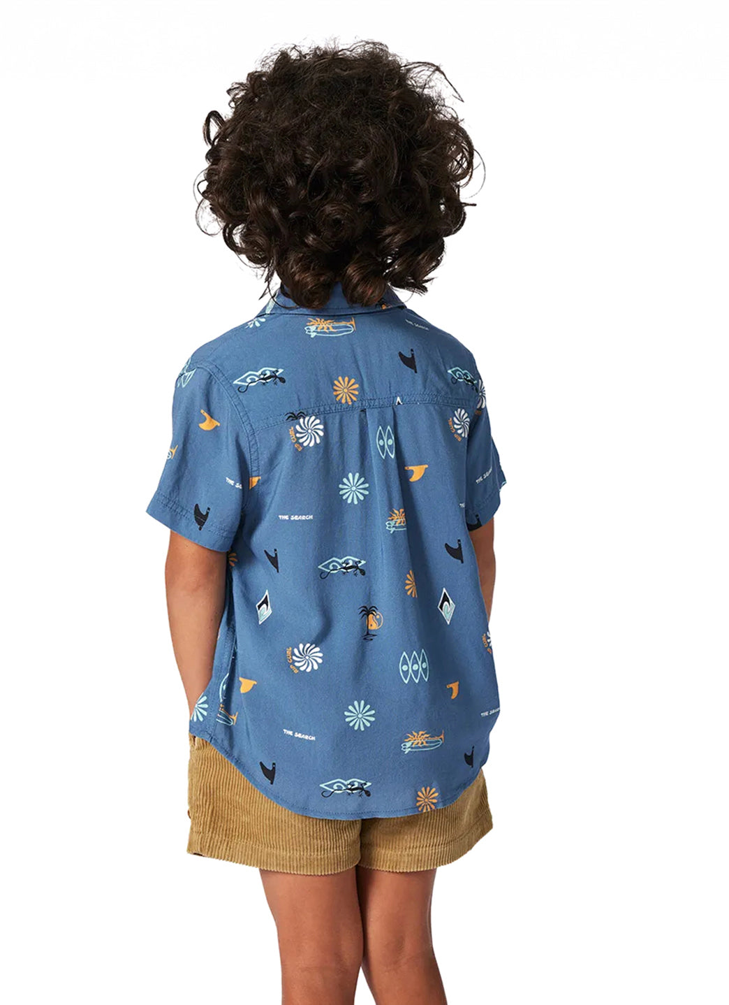 Rip Curl Boy's Grom Energy Short Sleeve Button Down Shirt (Toddler, Little Kid)