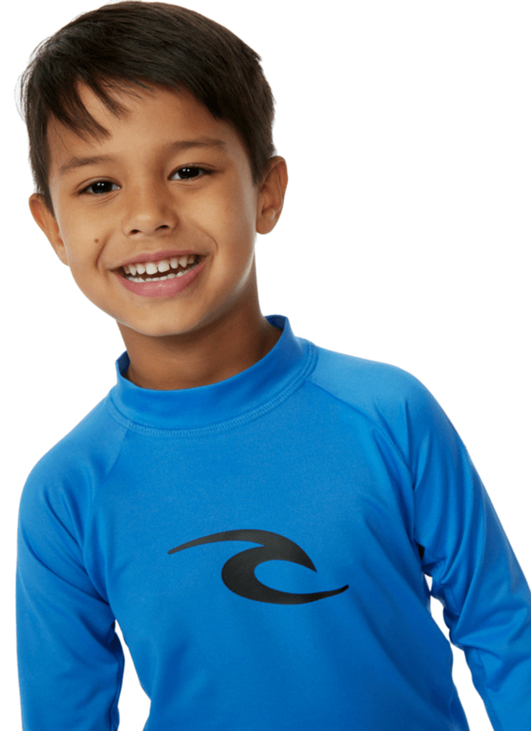 Rip Curl Boys' Brand Wave UPF 50+ Long Sleeve Rash Guard (Toddler, Little Kid)