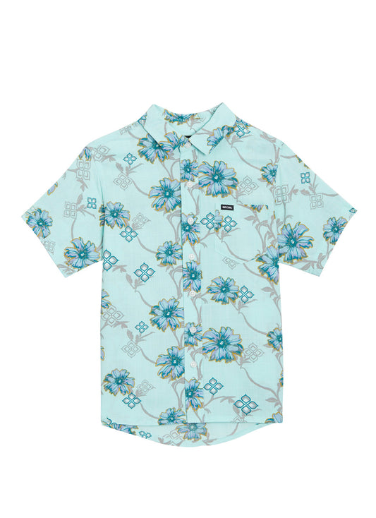 Rip Curl Boys' Surf Revival Short Sleeve Button Down Shirt (Big Kid)
