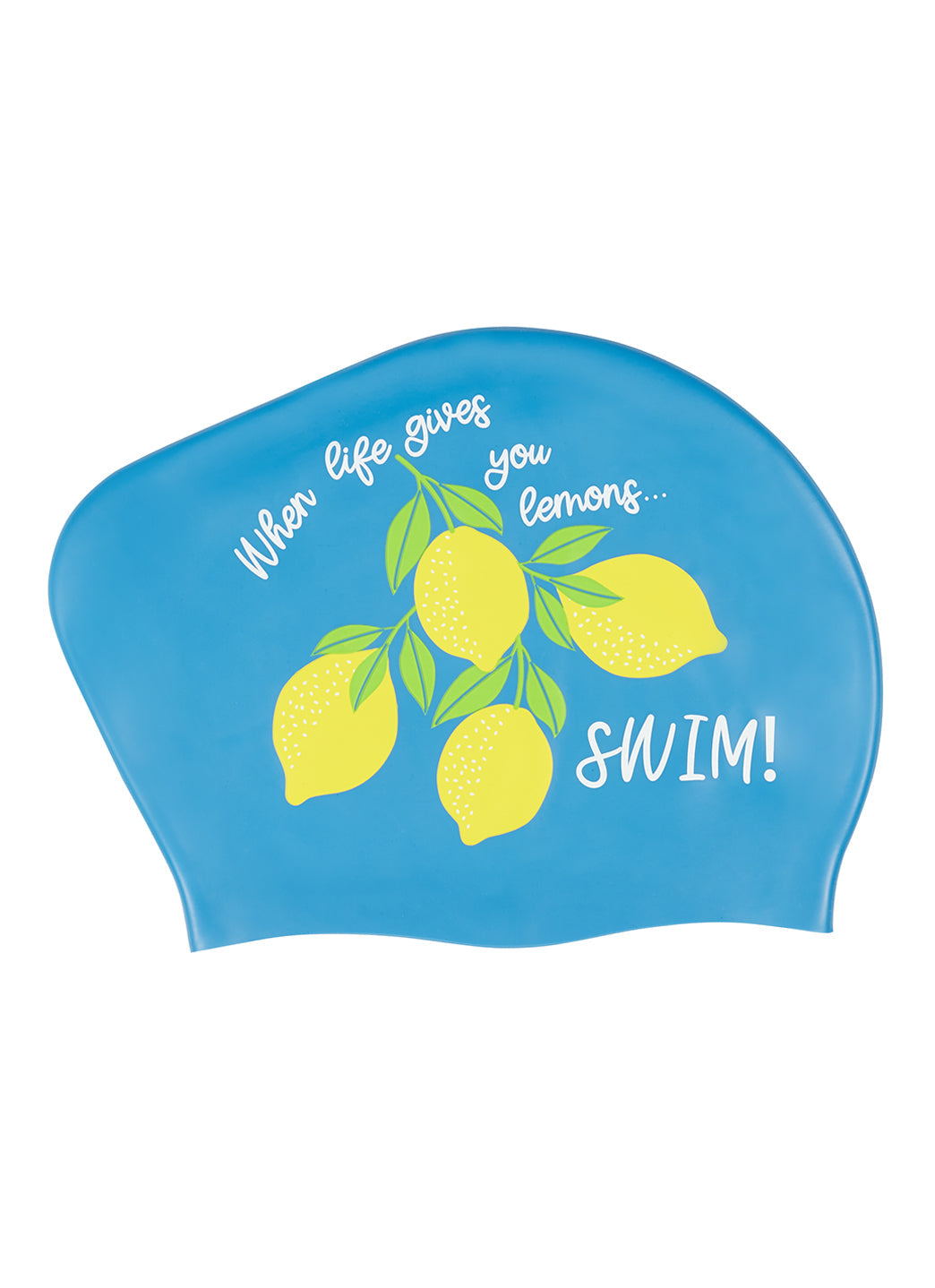 Sporti Lemonade Long Hair Bun Silicone Swim Cap